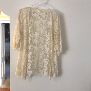 Off white lace jacket